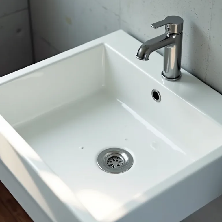 Ralo de pia de banheiro brilhante