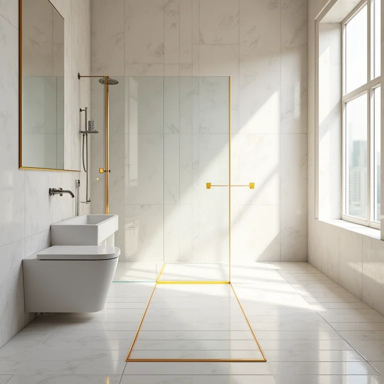 Rejunte colorido destacando revestimentos no banheiro