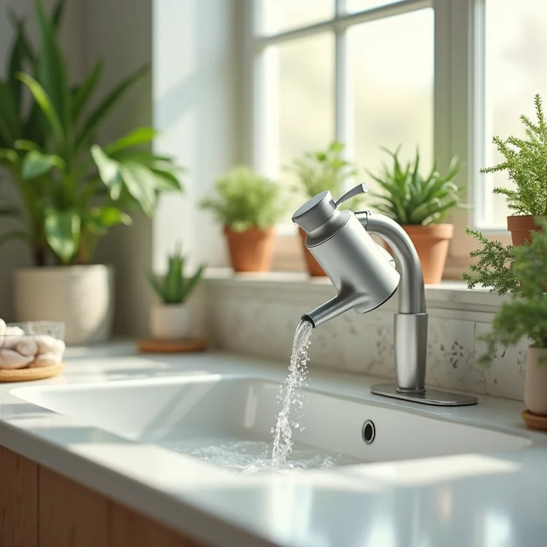 Reutilização de água para regar plantas em casa