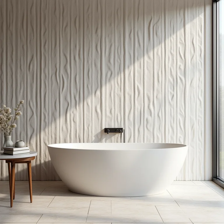 Revestimento 3D moderno para banheiro