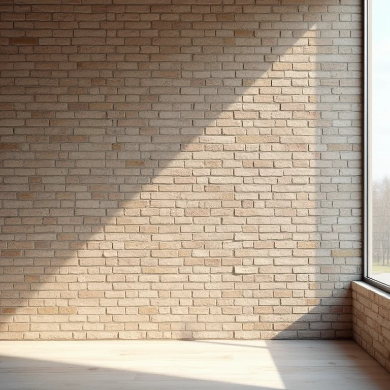 Revestimento alternativo de tijolos em banheiro.