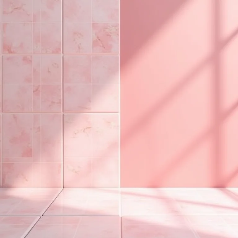 Revestimentos rosa: azulejos e papel de parede