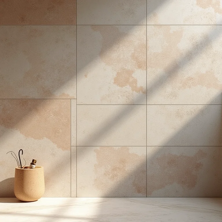 Revestimentos texturizados e coloridos para banheiro