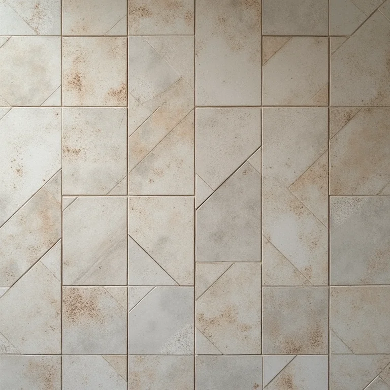 Revestimentos texturizados para banheiro com padrão geométrico