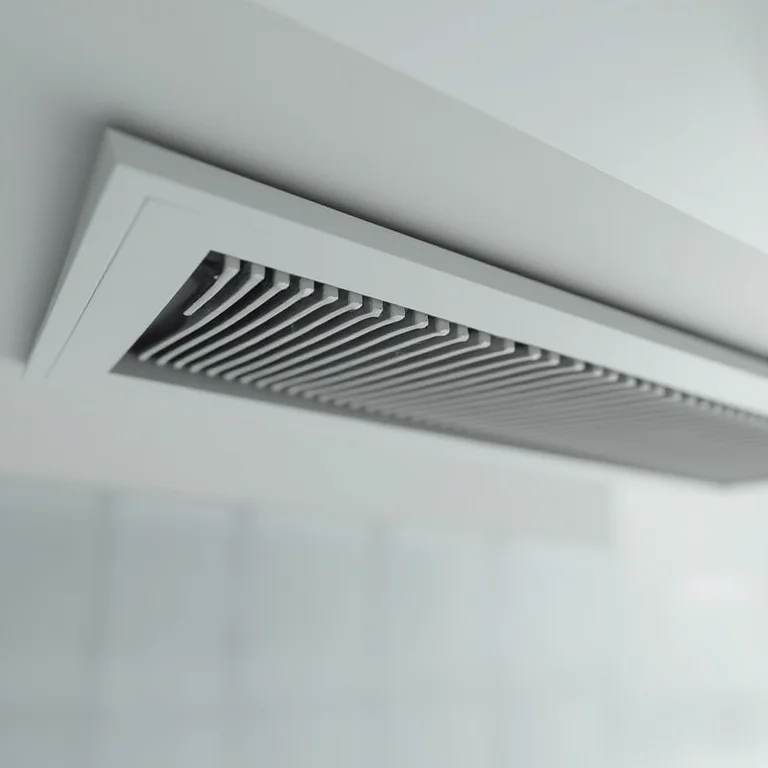 Sistema de ventilação moderno em banheiro