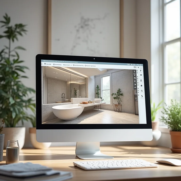 Software de planejamento 3D para design de banheiros