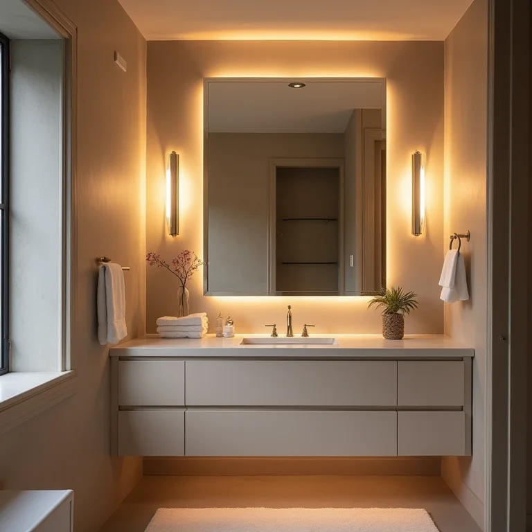 Soluções para posicionar a iluminação no banheiro