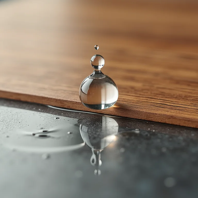 Teste da gota: identificando materiais resistentes à água para gabinetes de banheiro