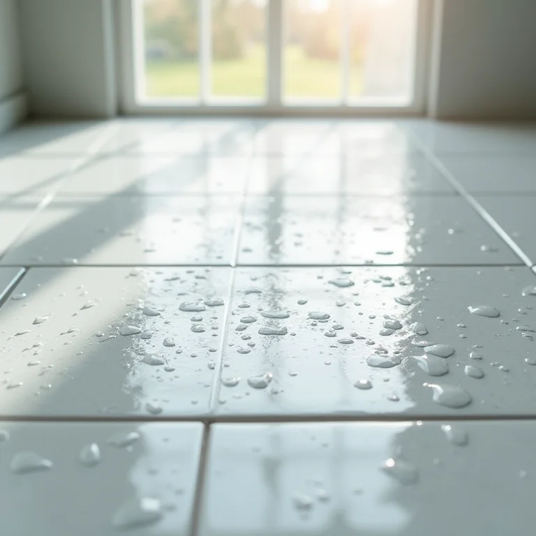 Teste de resistência do porcelanato em banheiro