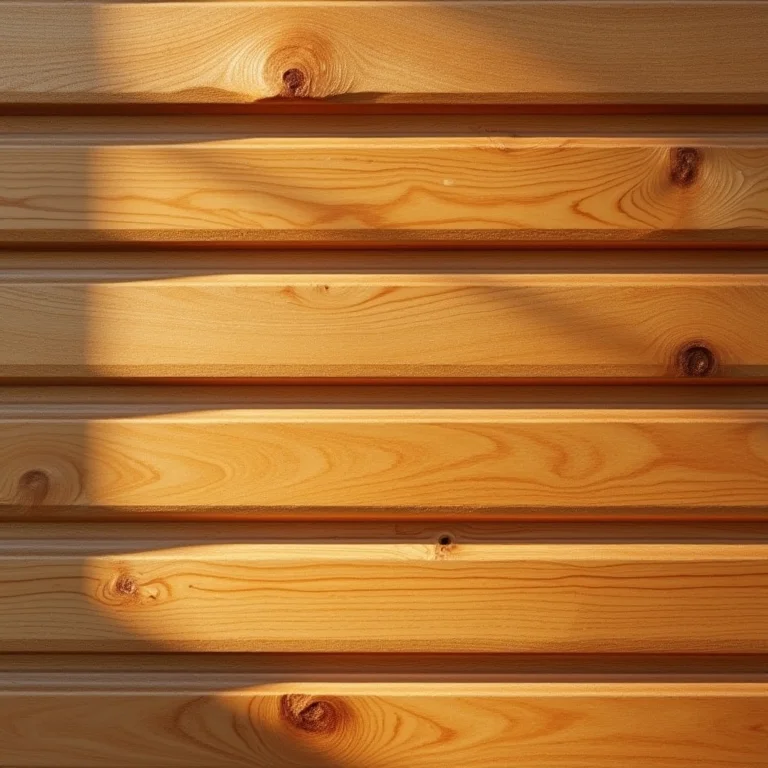 Textura de madeira natural em painel ripado