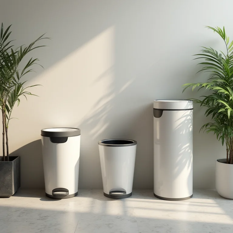 Tipos de lixeiras para banheiro