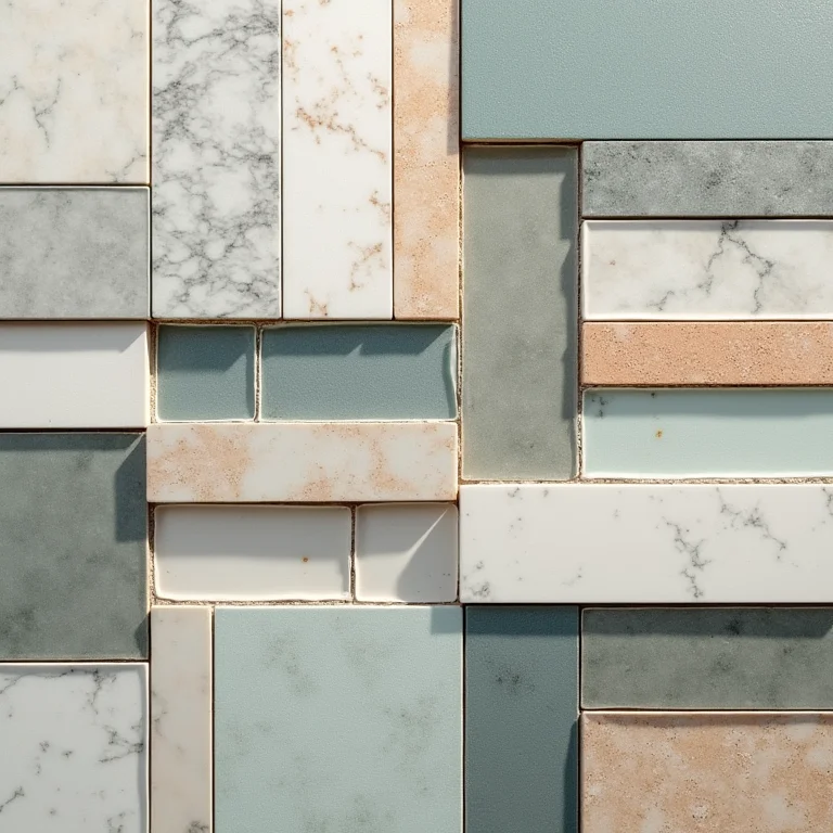 Tipos de pastilhas para banheiro: vidro, porcelana, cerâmica e metal