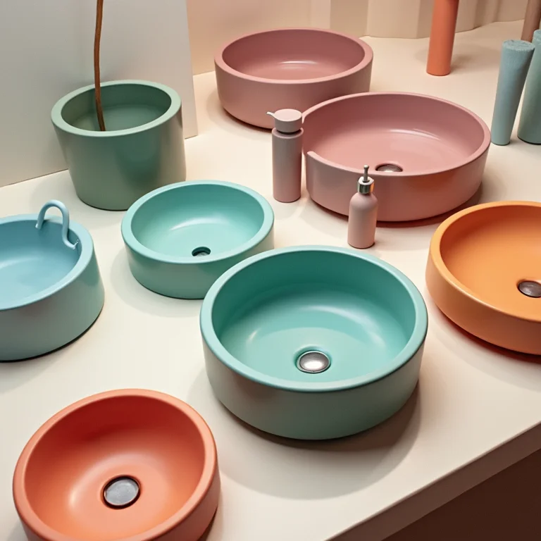 Variedade de cubas coloridas