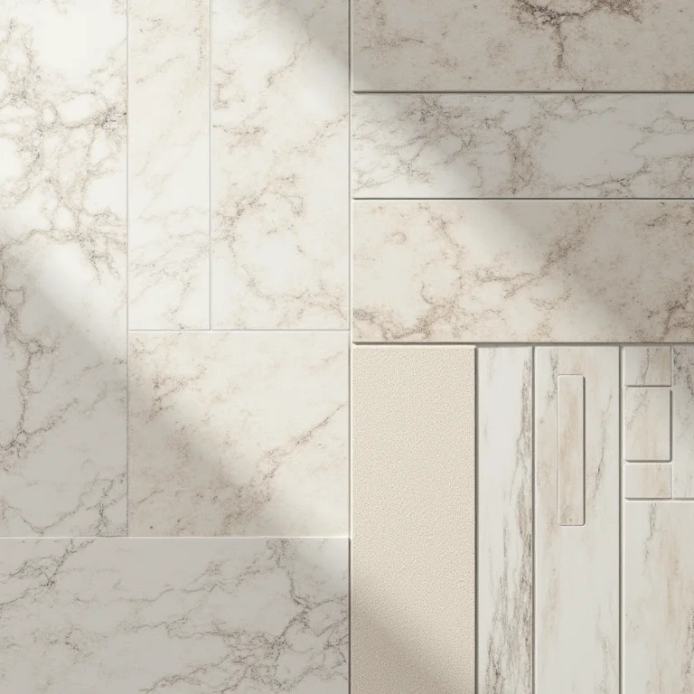 Variedade de porcelanatos para banheiro