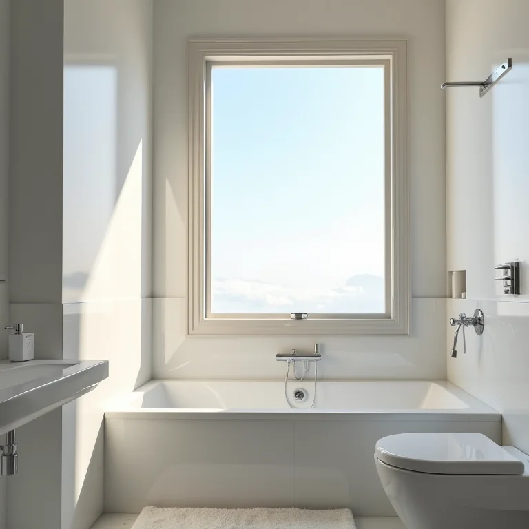 Ventilação adequada em banheiro com madeira