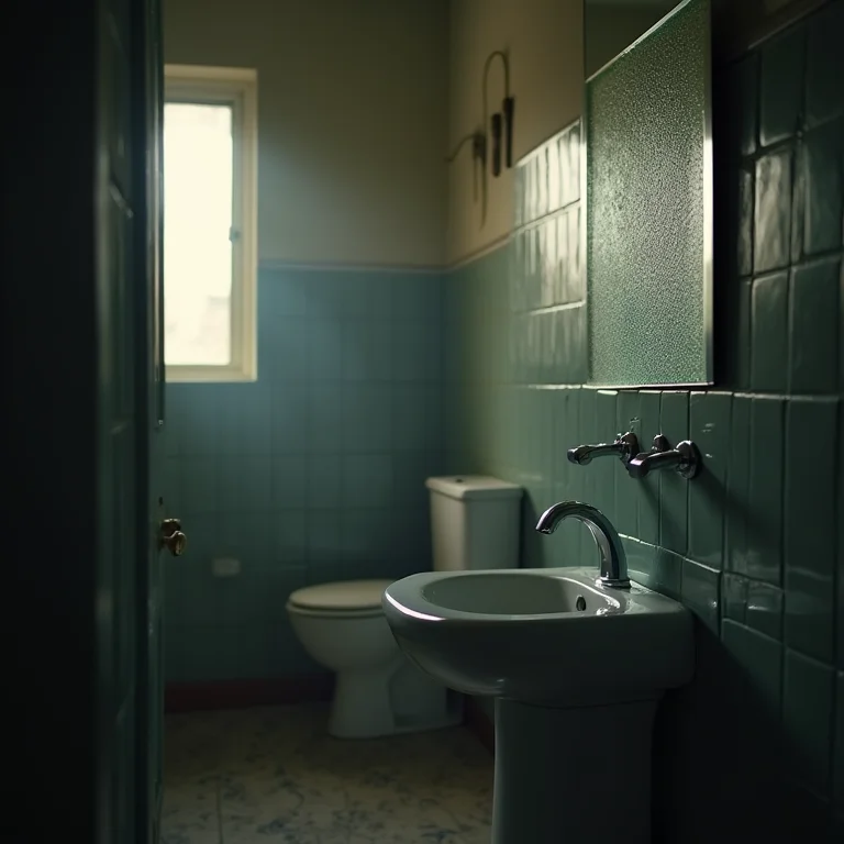 Ventilação inadequada em banheiro com espelho embaçado